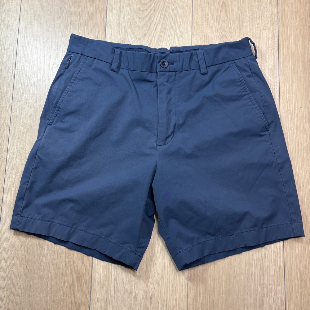 Vineyard Vines OTG On-The-Go Shorts Mens 30 Navy Blue Performance Stretch 7"